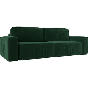 Прямой диван Лига Диванов Прага классик велюр зеленый кровать mebel ars классик 160 см велюр нв 178 17