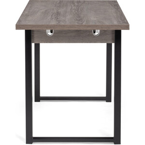 Деревянный стол Woodville Форли 110(170)х67х77 рошелье / черный матовый