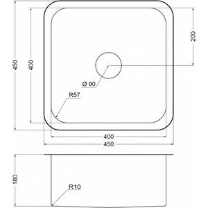 Кухонная мойка EMAR EMB-127A PVD Nano Golden