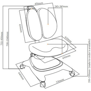 FunDesk Комплект парта Sentire grey + кресло Arnica grey с подлокотниками и подставкой для ног + шкаф SS15