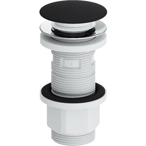 Донный клапан Damixa Option универсальный, черный матовый (210600300) донный клапан aquame click clack белый матовый aqm7002 0mw