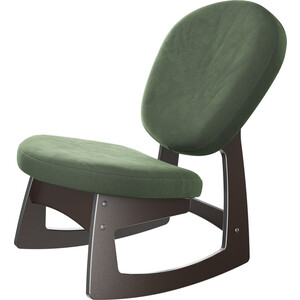 Кресло-качалка Мебелик Смарт G силуэт ткань лунар форест, каркас венге кресло для отдыха мебелик шоле экокожа ева 2 каркас венге