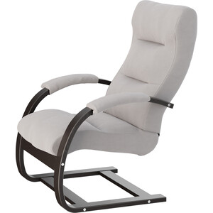 Кресло для отдыха Мебелик Аспен ткань ультра смок, каркас венге кресло 560х590х820 мм глянец сиденье квадратное микровелюр на саморезах av 301 n04 08