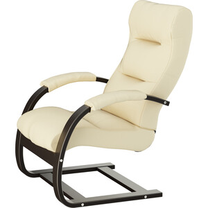 Кресло для отдыха Мебелик Аспен экокожа дунди 112, каркас венге кресло качалка мебелик сайма экокожа шоколад каркас венге структура п0004568