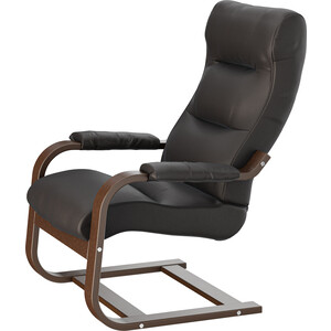 Кресло для отдыха Мебелик Марго экокожа Ева 1, каркас орех антик кресло качалка мебелик сайма экокожа шоколад каркас венге структура п0004568