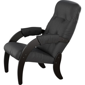 Кресло для отдыха Мебелик Модель 61 экокожа дунди 109, каркас венге скамья для прихожей мебелик с подлокотниками мягкая экокожа крем каркас лак п0005678