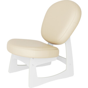 Кресло для отдыха Мебелик Смарт G силуэт экокожа Ева 2, каркас молочный дуб кресло качалка мебелик сайма экокожа шоколад каркас венге структура п0004568
