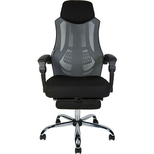 Офисное кресло NORDEN 007 NEW H-051 black frame full black черный пластик / черная ткань / черная сетка