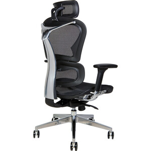 Офисное кресло NORDEN Hero black YS-0810H-T(E+E) черный пластик / черная сетка