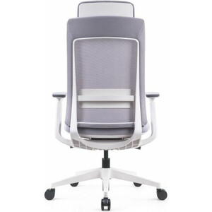 Офисное кресло NORDEN Oslo EVL-002A серая сетка /серый пластик / база белая