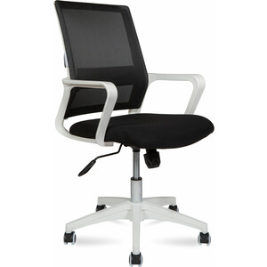 Офисное кресло NORDEN Бит LB 815BW-AF02-T09 белый пластик / черная сетка / черная ткань сетка москитная для двери 1 3х2 1 м на магнитах черная на проем пакет