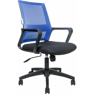 Офисное кресло NORDEN Бит LB 815B-AF01-T09 черный пластик / синяя сетка / черная ткань подставка для ноутбука buro bu lcp156 b214h 15 6 355x255x30 мм 2xusb 2x 140 мм fan 900 г металлическая сетка пластик