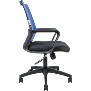 Офисное кресло NORDEN Бит LB 815B-AF01-T09 черный пластик / синяя сетка / черная ткань