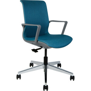 Офисное кресло NORDEN Некст 8002C-2SNH cian HY60214 синяя ткань / темно серый пластик кресло royalita мягкое подставка обивка ткань markilux темно синяя 570000395