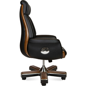 Офисное кресло NORDEN Трон YS1505A-black черная кожа