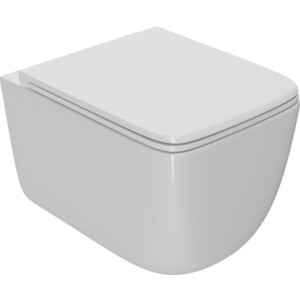 Унитаз подвесной безободковый Point Меркурий с сиденьем-микролифт, белый (PN41831) унитаз компакт безободковый grossman с сиденьем микролифт белый gr 4458s