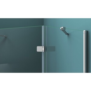 Душевой уголок BelBagno Kraft P-1 90х90 правый, прозрачный, хром (KRAFT-P-1-90-C-Cr-R)