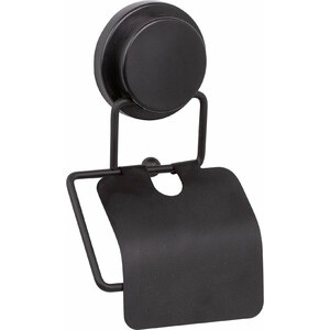 Держатель туалетной бумаги Fixsen Magic Black с крышкой, черный (FX-45010) держатель туалетной бумаги fixsen