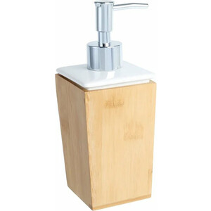 Дозатор жидкого мыла Fixsen Wood белый/дерево (FX-110-1) дозатор настольный для жидкого мыла vidage курумы белый