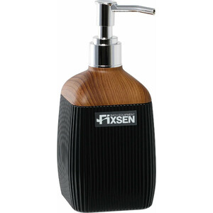 Дозатор жидкого мыла Fixsen Black Wood черный/дерево (FX-401-1) стакан fixsen white wood белый пластик