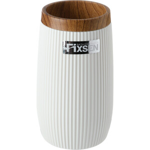Стакан для ванной Fixsen White Boom белый/дерево (FX-412-3) стакан для ванной fixsen metra двойной fx 11107