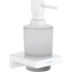 Дозатор для жидкого мыла Hansgrohe AddStoris 200 мл, матовый белый/матовое стекло (41745700)