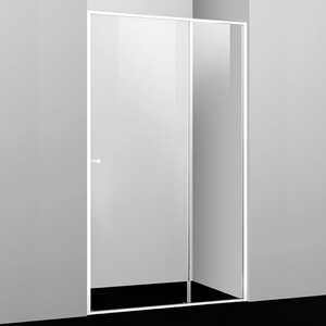 Душевая дверь Wasserkraft Rhin 44S 120х200 прозрачная, белая (44S05) мыльница wasserkraft rhin k 8729