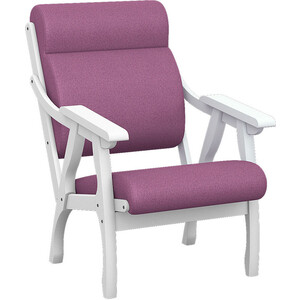 Кресло Мебелик Вега 10 ткань пурпурный, каркас снег кресло мебелик вега 10 ткань крем каркас орех