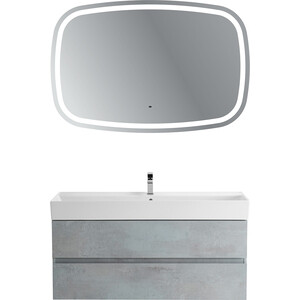 Мебель для ванной Cezares Molveno 46 120х46 Beton зеркало cezares molveno 110х80 с подсветкой датчик движения czr spc molveno 1100 800 mov