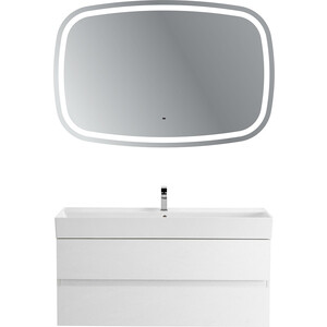 Мебель для ванной Cezares Molveno 46 120х46 Bianco Ghiaccio зеркало cezares molveno 110х80 с подсветкой датчик движения czr spc molveno 1100 800 mov