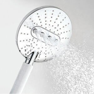 Ручной душ Wasserkraft 3-функциональная, белый/хром (A059)