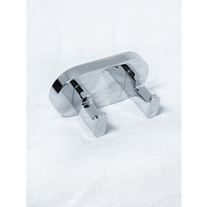 Крючок двойной Metaform Louise хром (110389100) держатель туалетной бумаги metaform silver с крышкой хром 110986100
