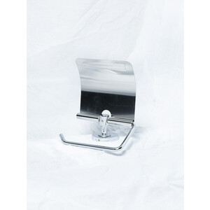 Держатель туалетной бумаги Metaform Silver с крышкой, хром (110986100) полотенцедержатель metaform silver кольцо хром 110987100