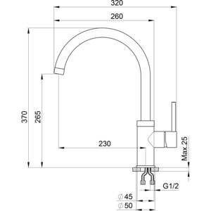 Кухонная мойка и смеситель Point Стил 65 с дозатором, серая (PN3009AL, PN3101AL, PN3201AL)