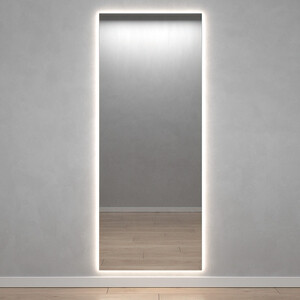 Безрамное зеркало с нейтральной подсветкой Genglass Halfeo Slim NF LED XL GGL-05-XL-slim-4000-1
