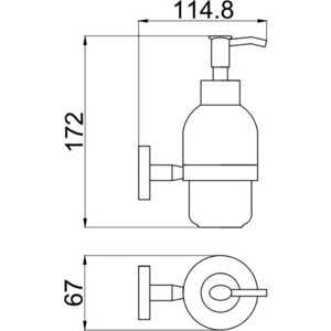 Дозатор для жидкого мыла Allen Brau Priority белый/хром (6.31006-00)