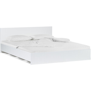 Двуспальная кровать Woodville Адайн 160х200 белое дерево / белое дерево двуспальная кровать xiaomi 8h panda fashion soft bed art michel 1 8m jmr2