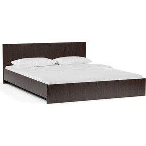 Двуспальная кровать Woodville Адайн 160х200 венге / венге двуспальная кровать xiaomi 8h panda fashion soft bed art michel 1 8m jmr2