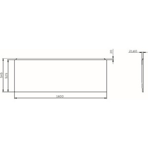 Фронтальная панель Am.Pm X-Joy для ванны 160х70 (W94A-160-070W-P1)