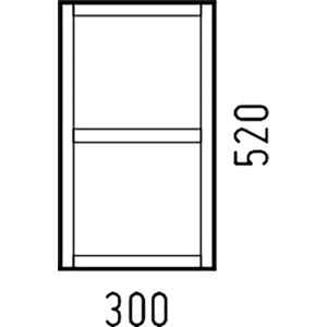 Полка Corozo Лорена 30х50 антик (SD-00000858)