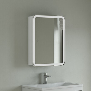 Зеркало-шкаф Corozo Алабама 50х75 с подсветкой, белый (SD-00001389)