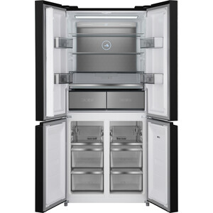 Холодильник Weissgauff WCD 590 NoFrost Inverter Premium Biofresh Black Glass 431 532 - фото 3