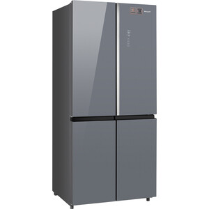 Холодильник Weissgauff WCD 590 NoFrost Inverter Premium Biofresh Dark Grey Glass 431 530 - фото 2