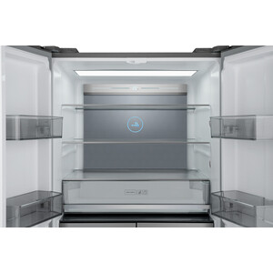 Холодильник Weissgauff WCD 590 NoFrost Inverter Premium Biofresh Dark Grey Glass 431 530 - фото 4