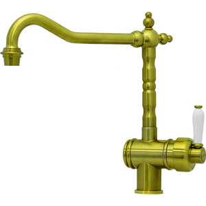 Смеситель для кухни Seaman Barcelone античное золото (SSL-5077-AG) смеситель для ванны abber klassik напольный золото af8415g