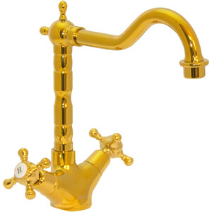 Смеситель для кухни Seaman Barcelone золото полированое (SSL-5079-SP) смеситель для ванны abber klassik напольный золото af8415g