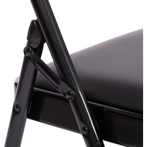 Стул складной TetChair Folder (mod 3022G) каркас: металл, сиденье/спинка: экокожа 46,5x47,5x79 см black (черный) / black (черный)