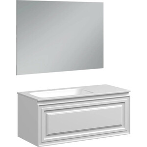 Мебель для ванной Sancos Very 100х45 левая, Bianco пенал sancos very 35х160 bianco pvr35lw