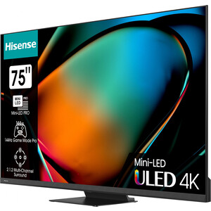 Телевизор Hisense QLED 75U8KQ черный (75'',4K, 120Hz, SmartTV,WiFi) QLED 75U8KQ черный (75",4K, 120Hz, SmartTV,WiFi) - фото 2
