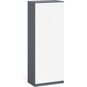 Шкаф СВК Мори МШ800.1, цвет графит/белый, (1025995) шкаф купе 2 х дверный max 2 15 2200×600×2300 мм зеркало графит метрополитан грей